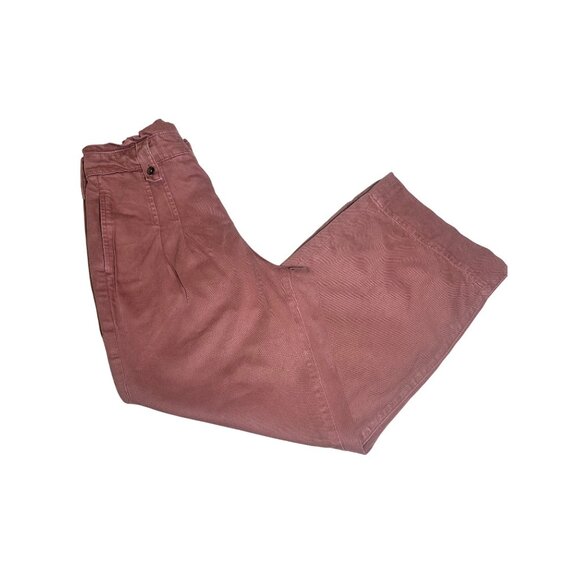 Upwest Womens Wide-Leg Crop Pants Size 2 Dusty Rose - Picture 11 of 11